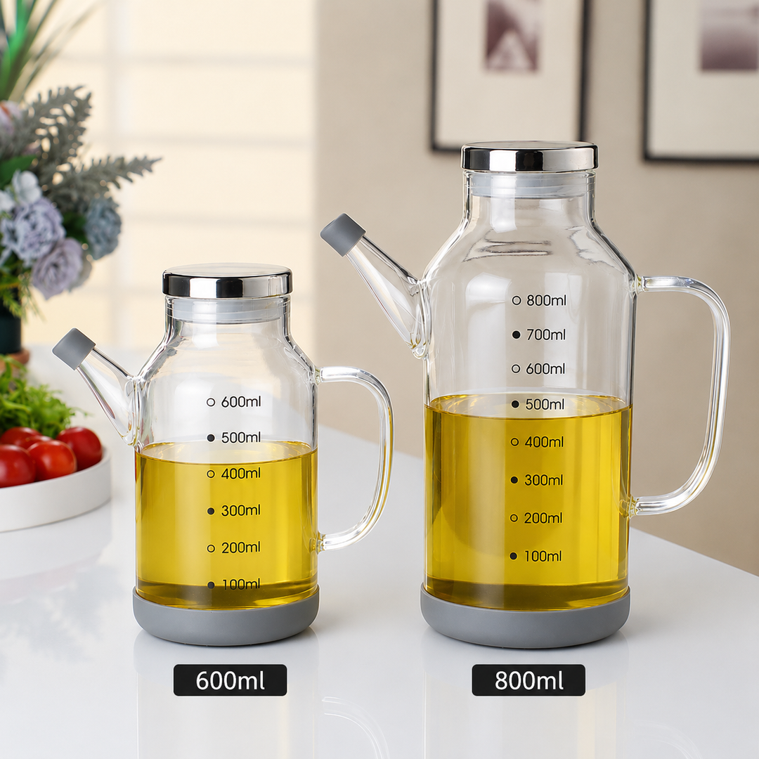 Kalsten | Pure Glass Measuring Scale Oil Dispenser  Bottle