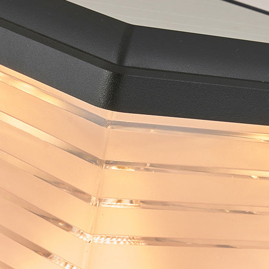 Modern Minimalist Square Cylinder Solar Waterproof ABS PC LED Outdoor Light For Garden | Kalsten
