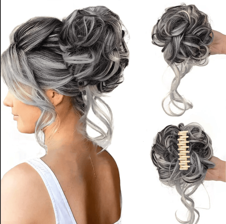 Curly Bun Hair Claw Clips Kalsten