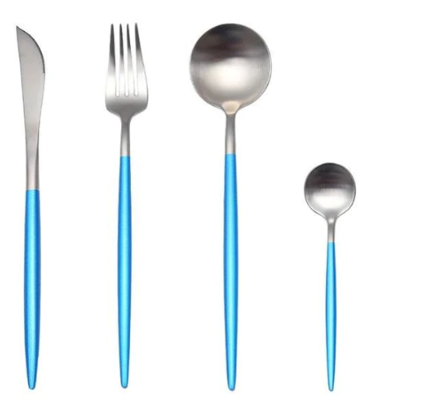 24-piece Stainless Steel Gold-Silver Luxury Cutlery - RoyalGlow