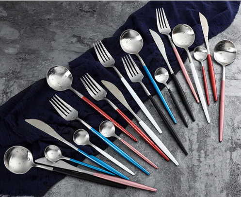 24-piece Stainless Steel Gold-Silver Luxury Cutlery - RoyalGlow