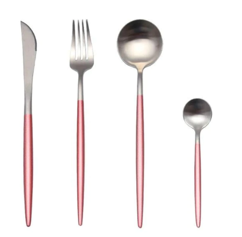 24-piece Stainless Steel Gold-Silver Luxury Cutlery - RoyalGlow