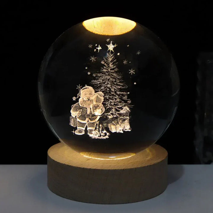 3D Crystal Ball LED Night Light Kalsten