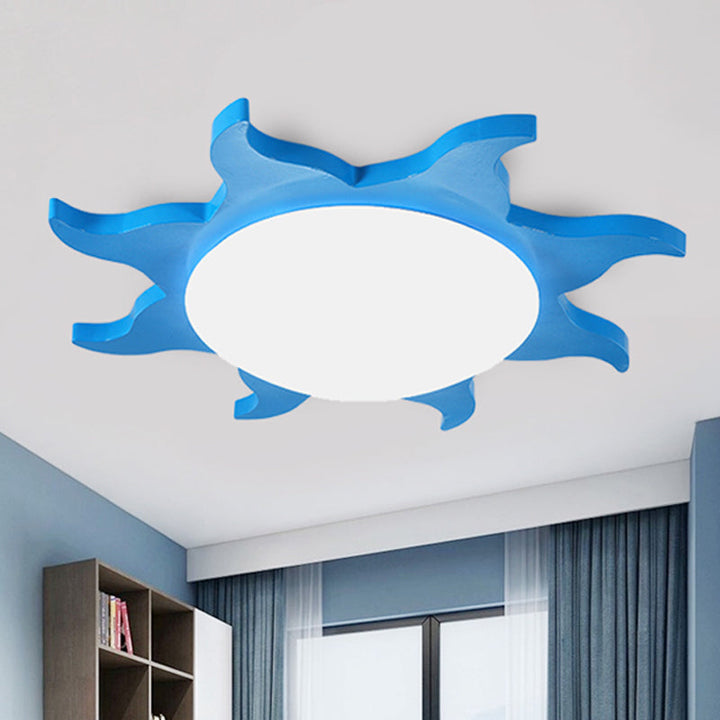 Kids Room Ceiling Lamp – Sun-shaped LED Lighting | Kalsten