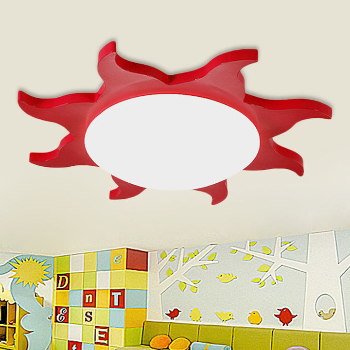 Kids Room Ceiling Lamp – Sun-shaped LED Lighting | Kalsten
