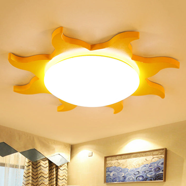 Kids Room Ceiling Lamp – Sun-shaped LED Lighting | Kalsten