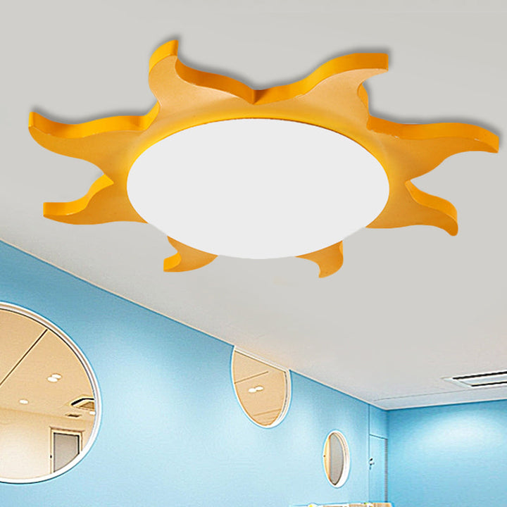 Kids Room Ceiling Lamp – Sun-shaped LED Lighting | Kalsten