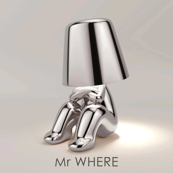 Thinker Small Gold Statue Desk Lamp USB Charging Decorative Table Lamp Touch Atmosphere | Kalsten