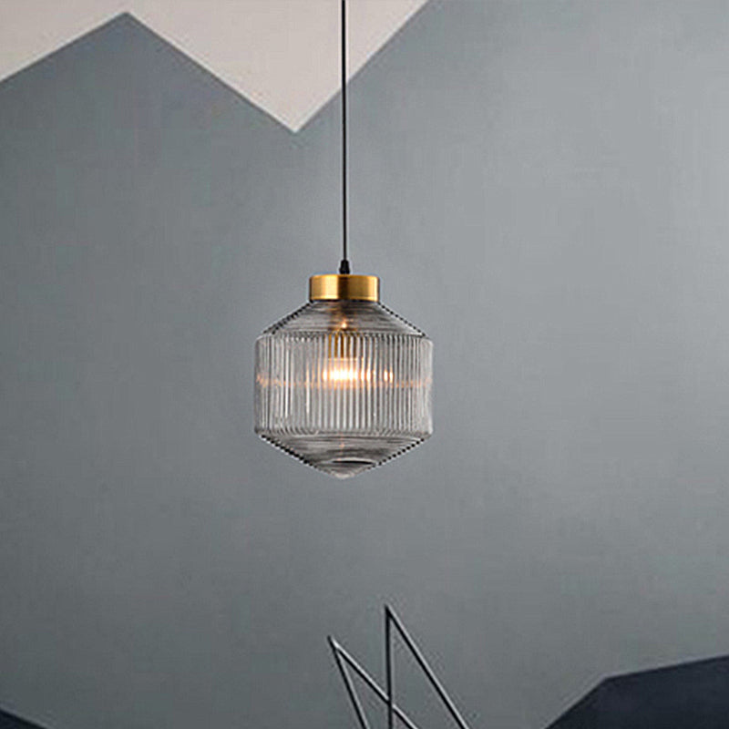 Modern Drum Chandelier made of Glass – Elegant Lighting for Dining Room and Living Room | Kalsten