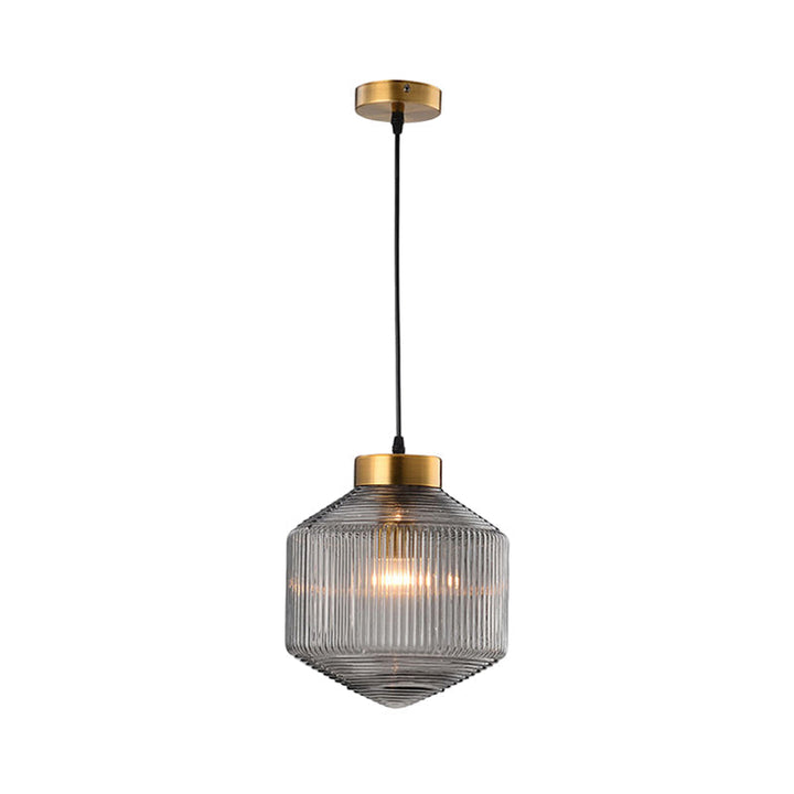 Modern Drum Chandelier made of Glass – Elegant Lighting for Dining Room and Living Room | Kalsten