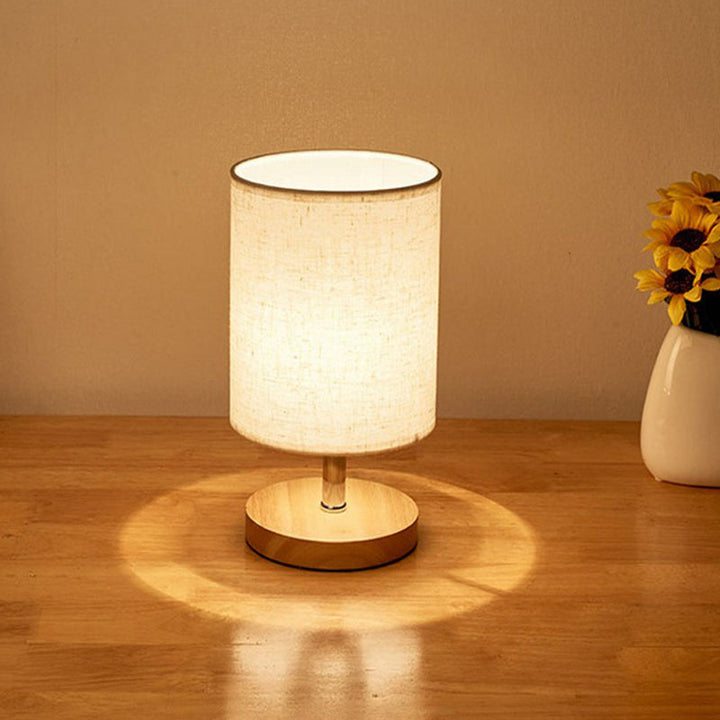 Stylish Minimalistic Table Lamp - LinenWood | Kalsten