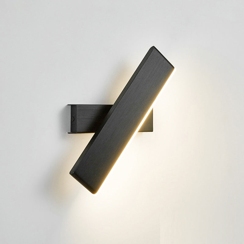 Swivelable Bar Shaped Wall Light Modern Aluminum LED Wall Light Sconce for Bedroom | Kalsten