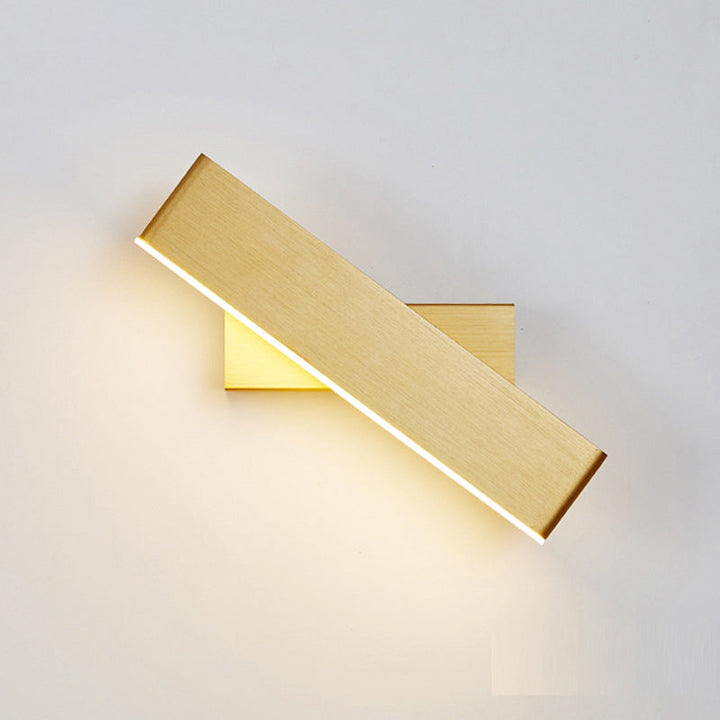 Swivelable Bar Shaped Wall Light Modern Aluminum LED Wall Light Sconce for Bedroom | Kalsten