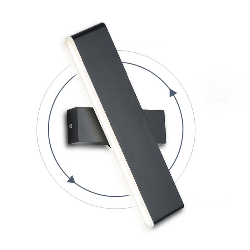 Swivelable Bar Shaped Wall Light Modern Aluminum LED Wall Light Sconce for Bedroom | Kalsten