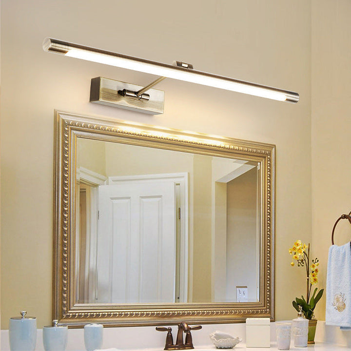 Tube LED Picture Light Minimalist Metal Bathroom Vanity Sconce Light with Swing Arm | Kalsten