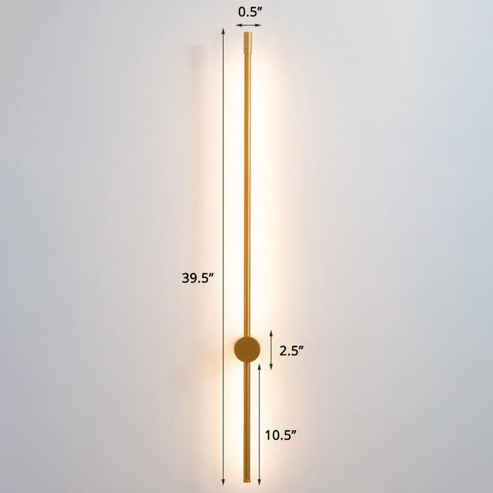 Slim Rod Stairs Sconce Lamp Aluminum Minimalist LED Wall Mounted Lighting Fixture | Kalsten