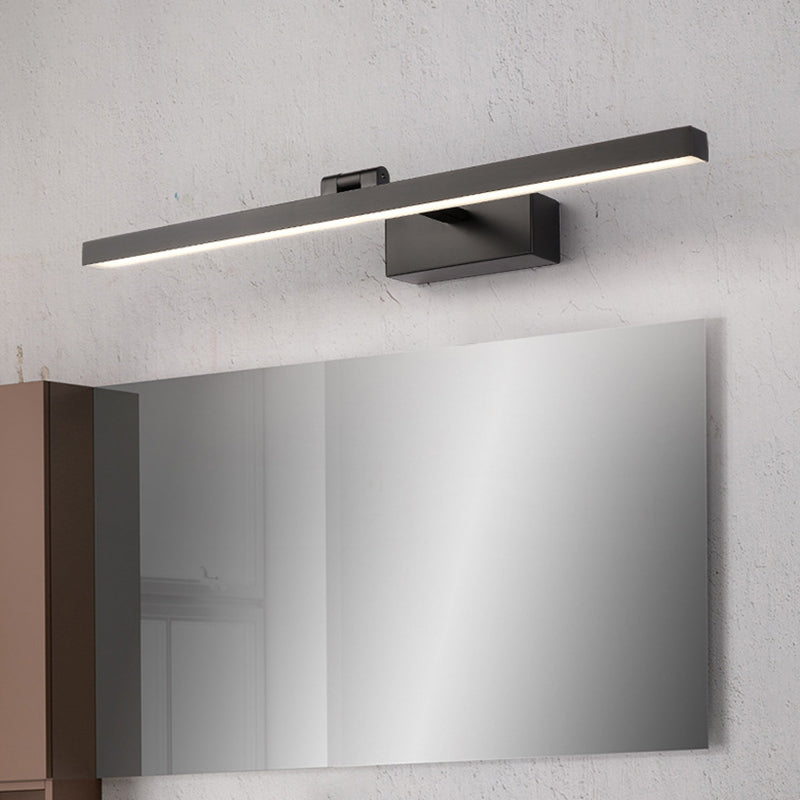 Metallic Pole Shaped Wall Sconce Light Simple Style LED Vanity Wall Sconce for Bathroom | Kalsten