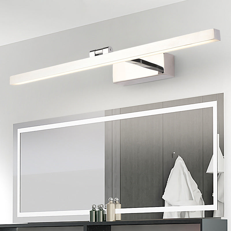 Metallic Pole Shaped Wall Sconce Light Simple Style LED Vanity Wall Sconce for Bathroom | Kalsten