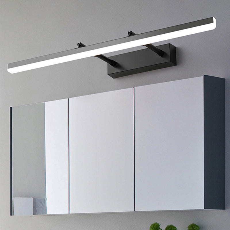 Minimalist Linear Sconce Light Fixture Metal Bathroom LED Vanity Lamp with Extendable Arm | Kalsten
