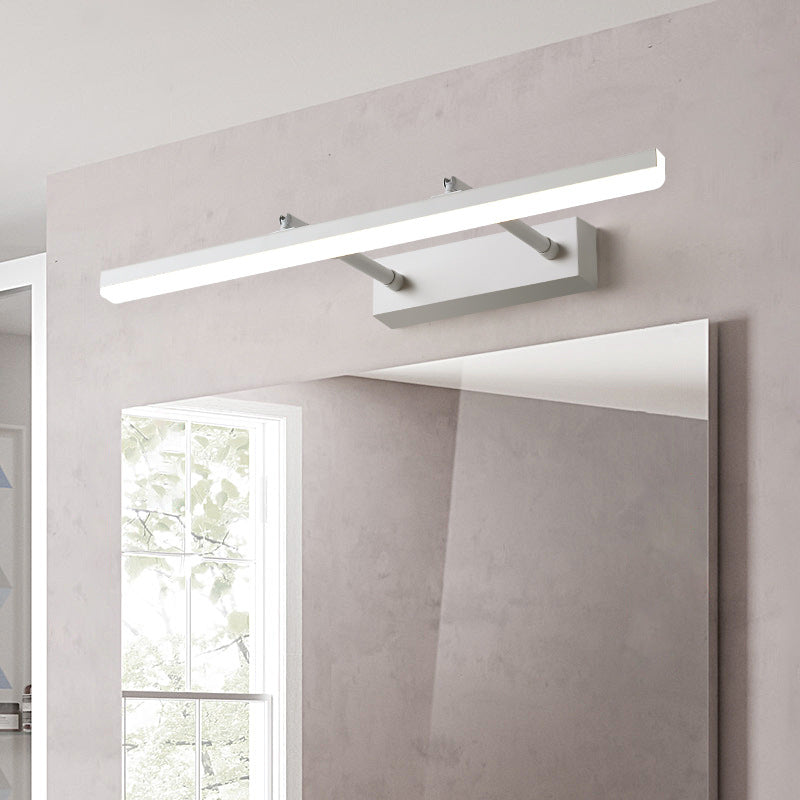 Minimalist Linear Sconce Light Fixture Metal Bathroom LED Vanity Lamp with Extendable Arm | Kalsten