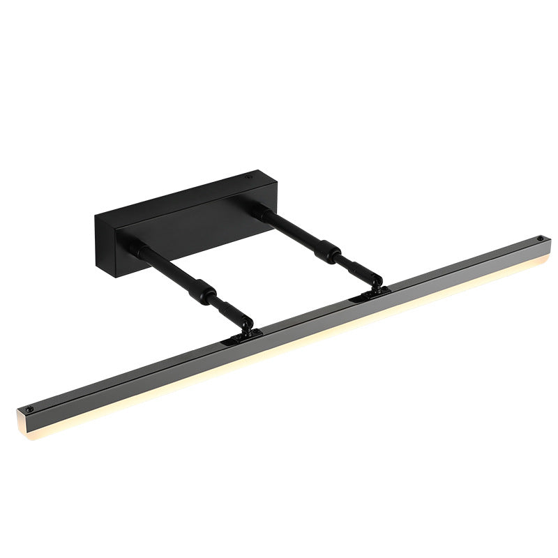 Minimalist Linear Sconce Light Fixture Metal Bathroom LED Vanity Lamp with Extendable Arm | Kalsten