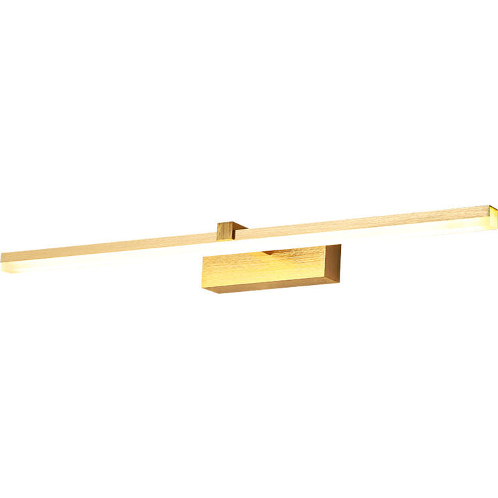 Gold Stick Shaped Bath Lighting Simplicity Metal LED Vanity Light Fixture for Bathroom | Kalsten