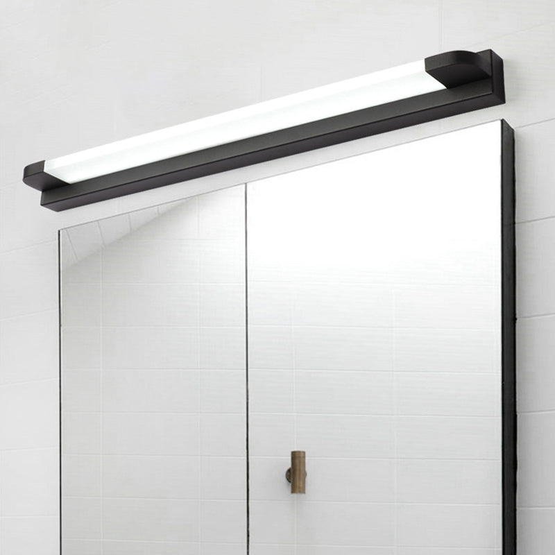 Bar Shaped Bathroom Sconce Light Acrylic LED Vanity Wall Light Fixture with Rounded Corner | Kalsten