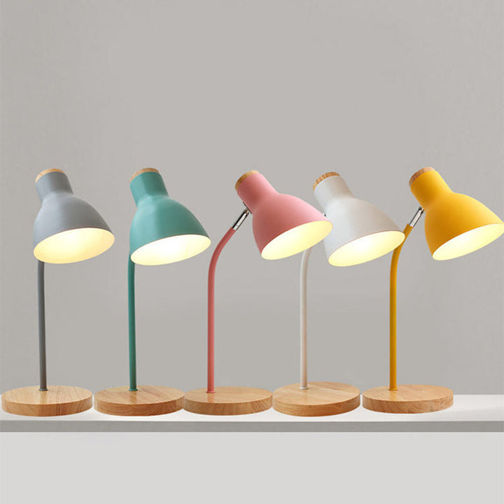 Flashlight-shaped swivel table lamp Macaron Metal 1-light night lamp for children's room | Kalsten