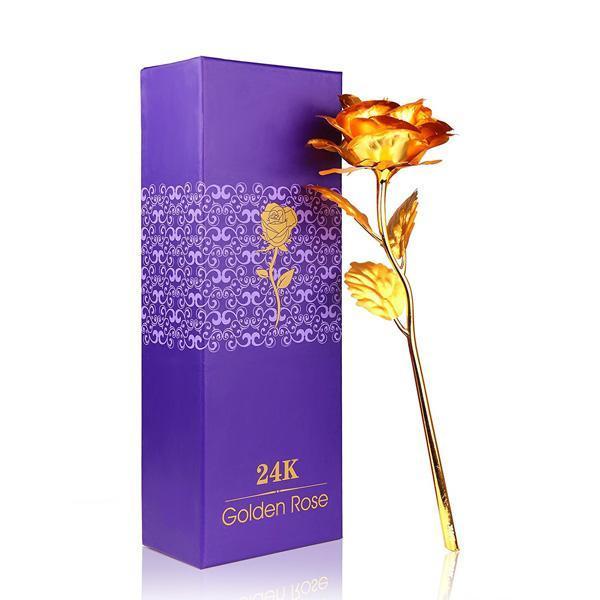 24K Gold Foil Rose With Box | Kalsten