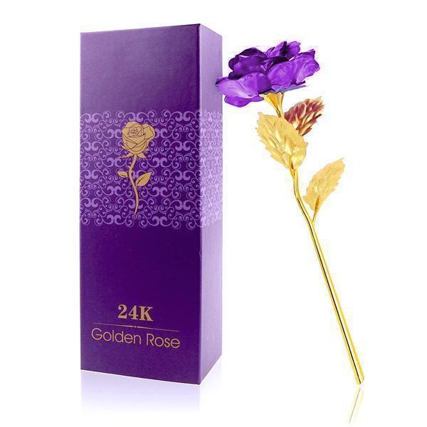 24K Gold Foil Rose With Box | Kalsten