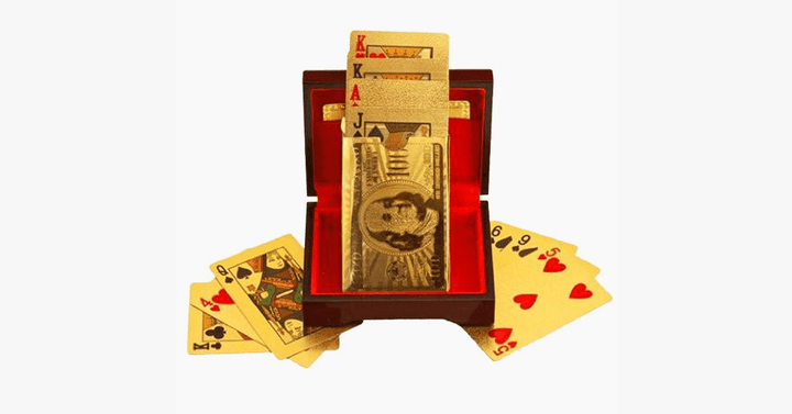 Kalsten | 24K gold-plated playing cards with optional case