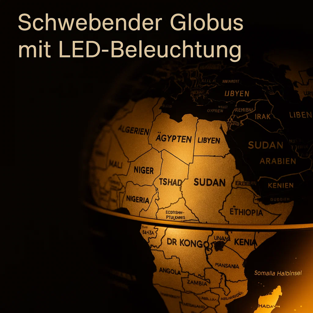 Kalsten | AstroGlobe LED World Globe – Floating Globe Lamp with Magnetic Suspension