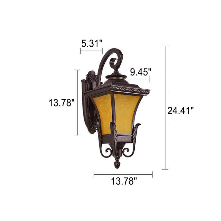 European-style Retro Aluminum Waterproof Outdoor 1-Light Wall Sconce Lamp | Kalsten