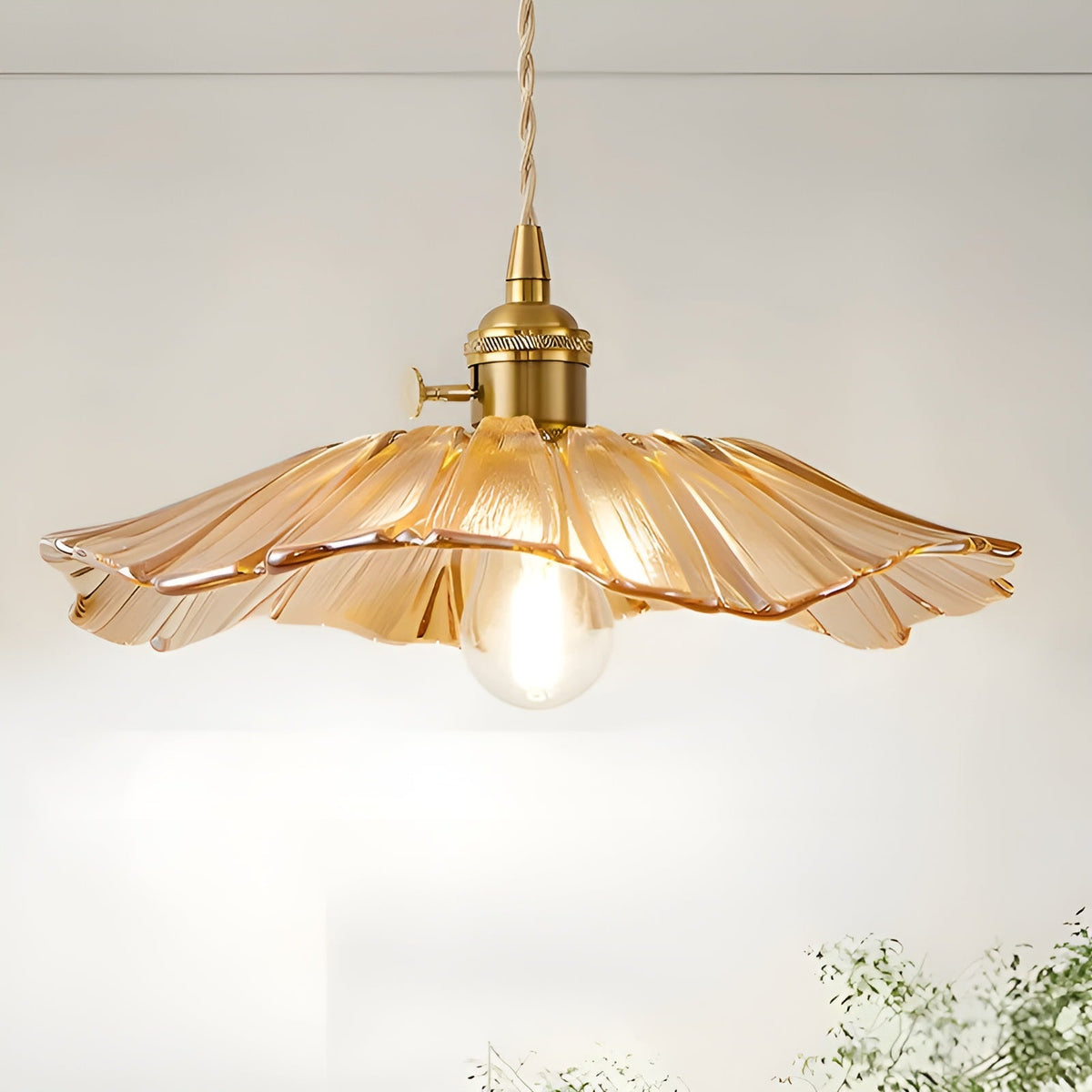 Pendant Lamp with Floral Motif – Warm Light & Stylish Design | For Your Home | Karnz