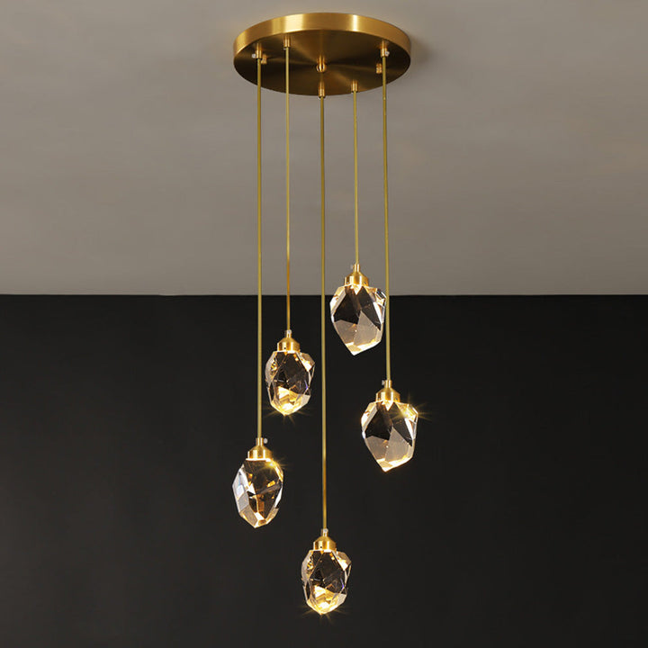 Creative Modern Crystal Gold Raindrop Chandelier | Kalsten