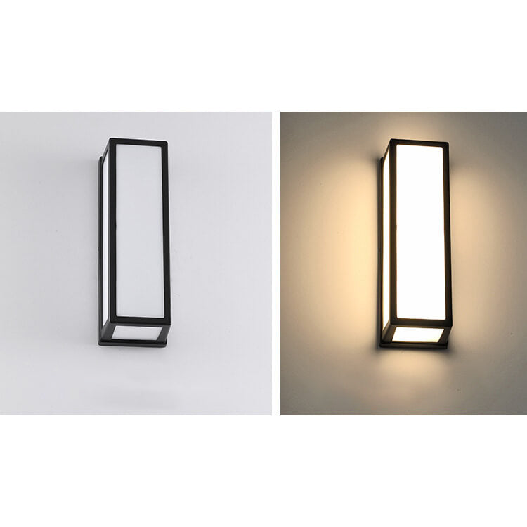 Modern Creative Geometry Aluminum Outdoor Waterproof LED Wall Sconce Lamp | Kalsten