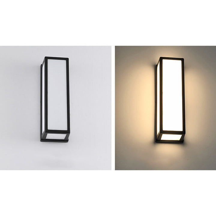 Modern Creative Geometry Aluminum Outdoor Waterproof LED Wall Sconce Lamp | Kalsten