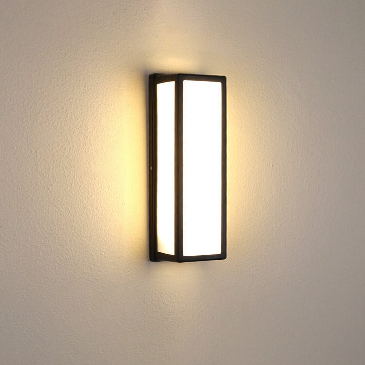 Modern Creative Geometry Aluminum Outdoor Waterproof LED Wall Sconce Lamp | Kalsten