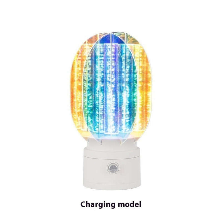 Creative Small Night Lamp Charging Electrodeless Dimming Rotating Ambience Light | Kalsten
