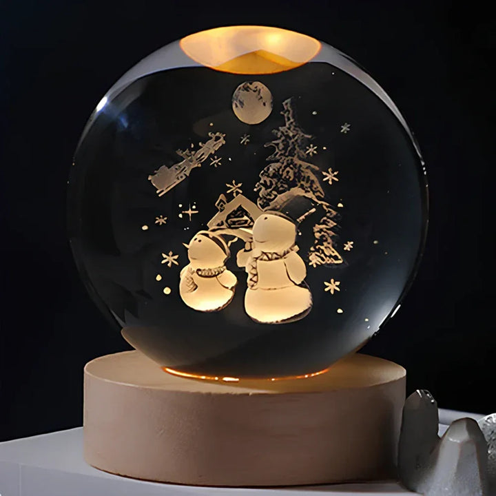 3D Crystal Ball LED Night Light Kalsten