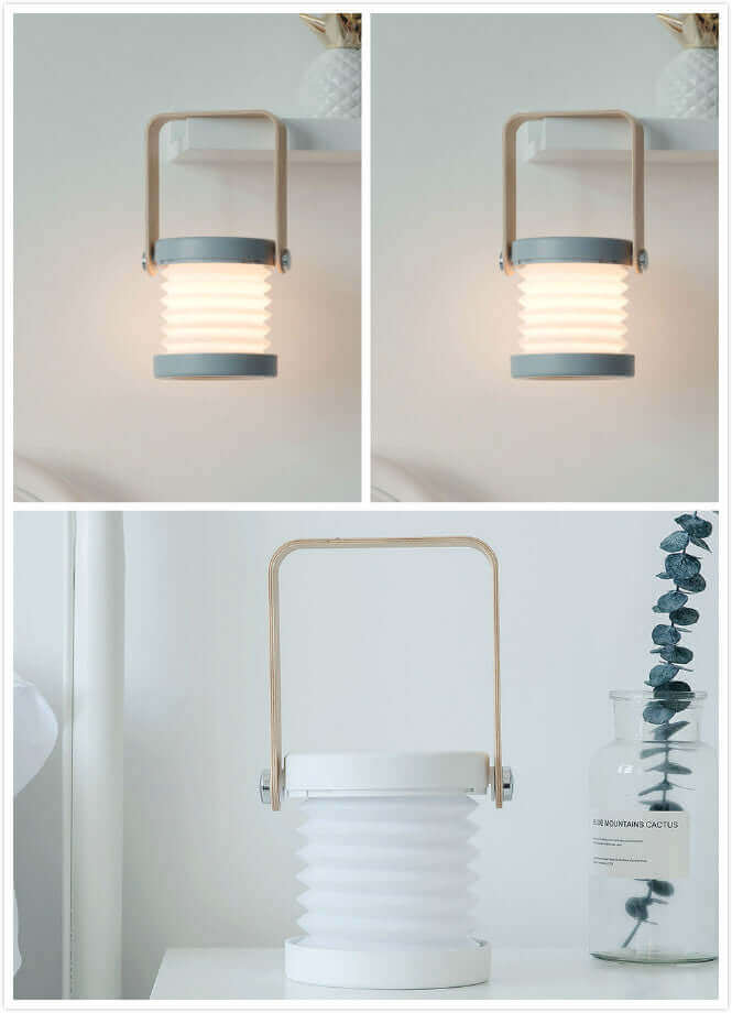 Foldable Touch Dimmable Reading LED Night Light Portable Lantern Lamp USB Rechargeable For Home Decor | Kalsten
