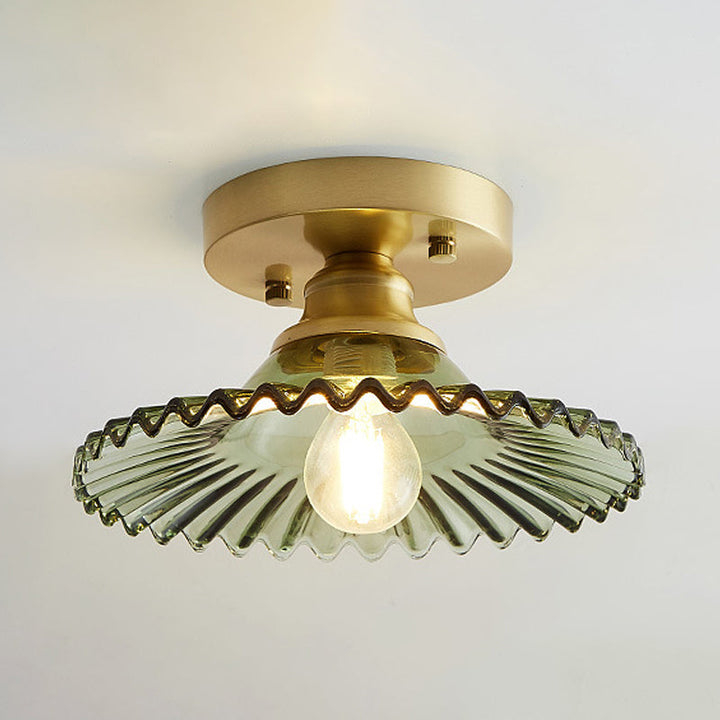Vintage Glass Flush Mount Ceiling Lamp Kalsten
