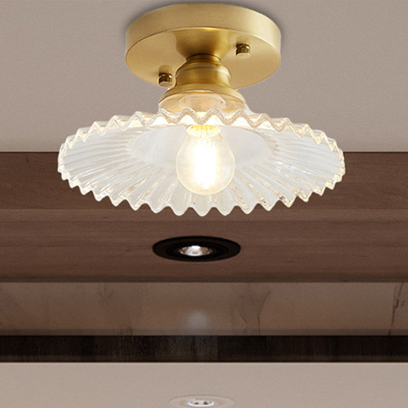 LumiCraft – Industrial Ceiling Lamp with Green Glass Shade | Kalsten