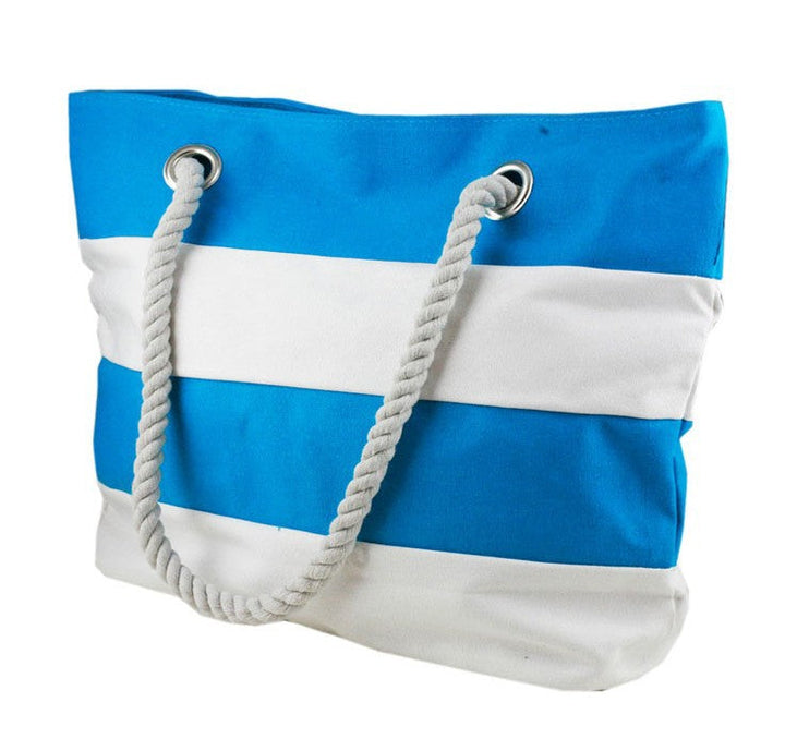 Stylish Beach Bag Made of Durable Canvas with Unique Rope Handle Kalsten