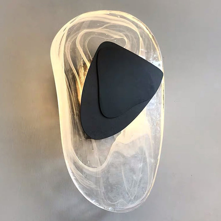 Modern Nordic Sconce Light Fixture 1 Light Glass Wall Mount Lighting Light Luxury Sconce for Bedroom | Kalsten
