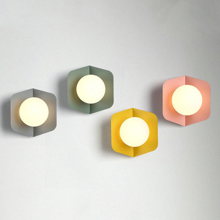 Macaroon Metal Sconce Indoor Decoration Nordic Modern Style LED Light | Kalsten