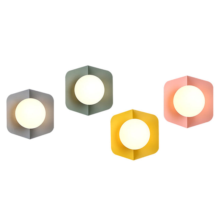 Macaroon Metal Sconce Indoor Decoration Nordic Modern Style LED Light | Kalsten