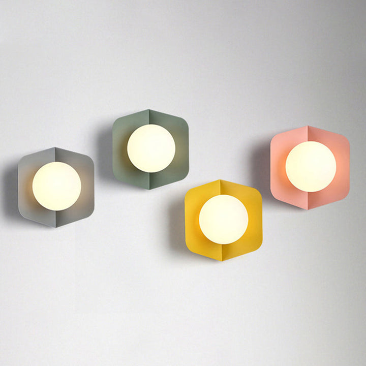 Macaroon Metal Sconce Indoor Decoration Nordic Modern Style LED Light | Kalsten