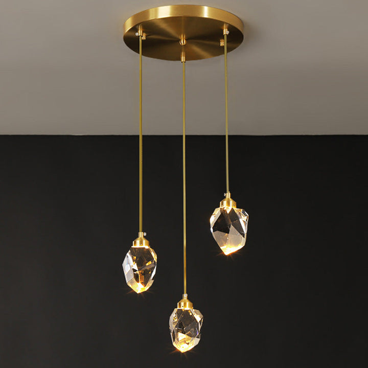 Creative Modern Crystal Gold Raindrop Chandelier | Kalsten