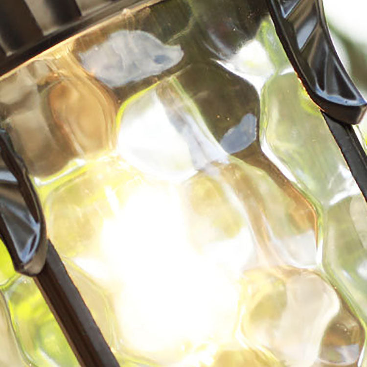 Traditional European Cylinder Lantern Aluminum Glass 1-Light Outdoor Wall Sconce Lamp For Outdoor Patio | Kalsten